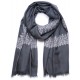 CHABI GREY, hand-embroidered 100% cashmere pashmina shawl
