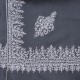 CHABI GREY, hand-embroidered 100% cashmere pashmina shawl
