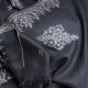 CHABI GREY, hand-embroidered 100% cashmere pashmina shawl