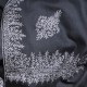 CHABI GRIJS, handgeborduurde 100% kasjmier pashmina sjaal