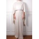 CHABI IVORY, real pashmina 100% cashmere with handmade embroideries