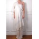 CHABI IVORY, real pashmina 100% cashmere with handmade embroideries