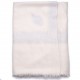 CHABI AVORIO, scialle vera Pashmina 100% cashmere ricamata a mano