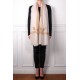 NOMI BEIGE, echter Pashmina-Schal aus 100% Kaschmir, handbestickt