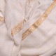 NOMI BEIGE, echter Pashmina-Schal aus 100% Kaschmir, handbestickt