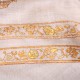NOMI BEIGE, echter Pashmina-Schal aus 100% Kaschmir, handbestickt