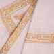 NOMI BEIGE, echter Pashmina-Schal aus 100% Kaschmir, handbestickt