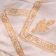 NOMI BEIGE, echter Pashmina-Schal aus 100% Kaschmir, handbestickt