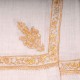 NOMI BEIGE, echter Pashmina-Schal aus 100% Kaschmir, handbestickt