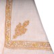 NOMI BEIGE, echter Pashmina-Schal aus 100% Kaschmir, handbestickt
