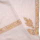 NOMI BEIGE, echter Pashmina-Schal aus 100% Kaschmir, handbestickt