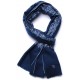 CHARLIE NAVY, étole véritable Pashmina 100% cachemire brodé main