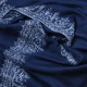 CHARLIE NAVY, étole véritable Pashmina 100% cachemire brodé main