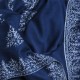 CHARLIE NAVY, étole véritable Pashmina 100% cachemire brodé main