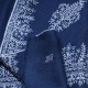 CHARLIE NAVY, étole véritable Pashmina 100% cachemire brodé main