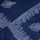CHARLIE NAVY, étole véritable Pashmina 100% cachemire brodé main