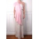 CHARLY PINK, hand-embroidered 100% cashmere pashmina stole