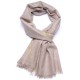 LINA BEIGE et VERT, étole véritable pashmina 100% cachemire brodé main