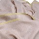 LINA BEIGE et VERT, étole véritable pashmina 100% cachemire brodé main