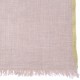 LINA BEIGE et VERT, étole véritable pashmina 100% cachemire brodé main