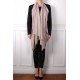 LINA BEIGE und PINK, real pashmina 100% cashmere with handmade embroideries