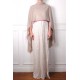LINA BEIGE und PINK, real pashmina 100% cashmere with handmade embroideries