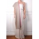 LINA BEIGE und PINK, real pashmina 100% cashmere with handmade embroideries