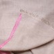 LINA BEIGE und PINK, real pashmina 100% cashmere with handmade embroideries