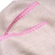 LINA BEIGE und ROSA, echte handbestickte Pashmina-Stola 100% Kaschmir