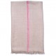 LINA BEIGE und PINK, real pashmina 100% cashmere with handmade embroideries