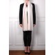 LINA IVORY und PINK, real pashmina 100% cashmere with handmade embroideries