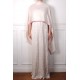 LINA IVORY und PINK, real pashmina 100% cashmere with handmade embroideries