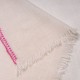 LINA IVORY und PINK, real pashmina 100% cashmere with handmade embroideries