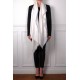 LINA IVORY und BLUE, real pashmina 100% cashmere with handmade embroideries