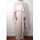 LINA IVORY und BLUE, real pashmina 100% cashmere with handmade embroideries
