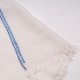 LINA IVORY und BLUE, real pashmina 100% cashmere with handmade embroideries