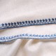 LINA IVORY und BLUE, real pashmina 100% cashmere with handmade embroideries