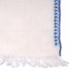 LINA IVORY und BLUE, real pashmina 100% cashmere with handmade embroideries