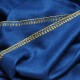 LINA BLUE und GOLD, real pashmina 100% cashmere with handmade embroideries