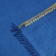 LINA BLUE und GOLD, real pashmina 100% cashmere with handmade embroideries