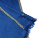 LINA BLUE und GOLD, real pashmina 100% cashmere with handmade embroideries