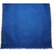 LINA BLUE und GOLD, real pashmina 100% cashmere with handmade embroideries