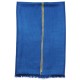 LINA BLAUW en GOUD, 100% cashmere handgeborduurde pashmina stola