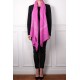 ALMA ROSE, étole véritable pashmina 100% cachemire brodé main