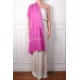 ALMA ROSE, étole véritable pashmina 100% cachemire brodé main