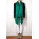 Etole véritable Pashmina 100% cachemire vert émeraude