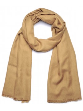 Pashmina Camel - Châle 100% cachemire