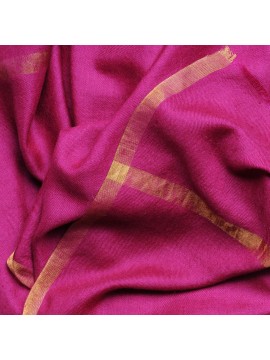 ZARI ROSA, Estola de pashmina 100% cachemir tejido y lurex