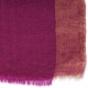 ZARI PRUNE, étole Pashmina 100% cachemire et lurex
