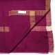 ZARI CIRUELA, Estola de pashmina 100% cachemir tejido y lurex